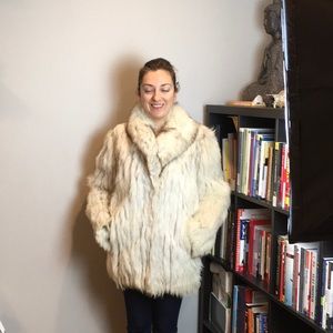 Fox fur custom coat excellent condition.